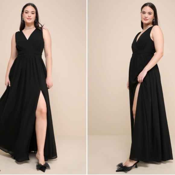 LULUS Prom Wedding Bridesmaid Flowy Romantic Sexy FLowy Maxi Dress - Picture 5 of 6